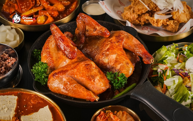 Combo gà nướng củi Hàn Quốc cho gia đình và hội bạn bè 2