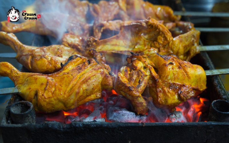 Sự khác biệt giữa gà nướng củi và gà nướng than hoa 2