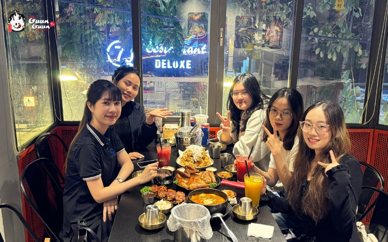 Cách làm gà sốt kem hành Guunguun Chicken 4