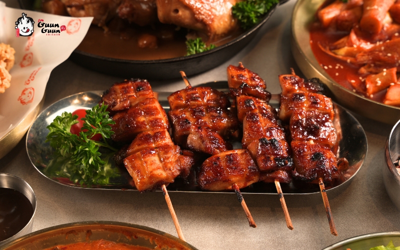 Điểm danh các quán Gà xiên nướng mật ong quận Cầu Giấy 1