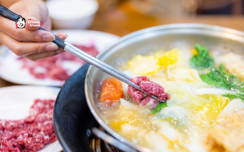 Cách làm lẩu riêu cua bắp bò 3