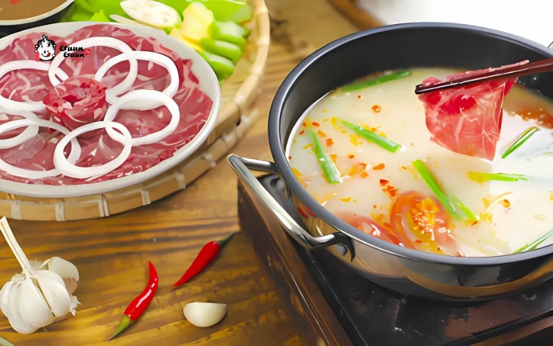 Cách nấu lẩu bò nhúng mẻ thơm ngon tại nhà 3